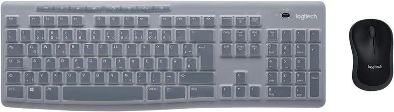 Logitech MK270 Desktop for Education mit Silikonabdeckung, kabellose Tastatur-Maus-Kombination für W