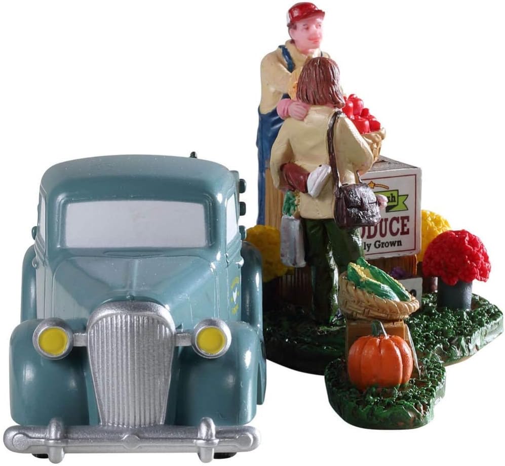 Lemax 93428 - Buy Local - Neu 2019 - Millers Farm Truck - Kleine Weihnachtsfiguren für Weihnachtsdor