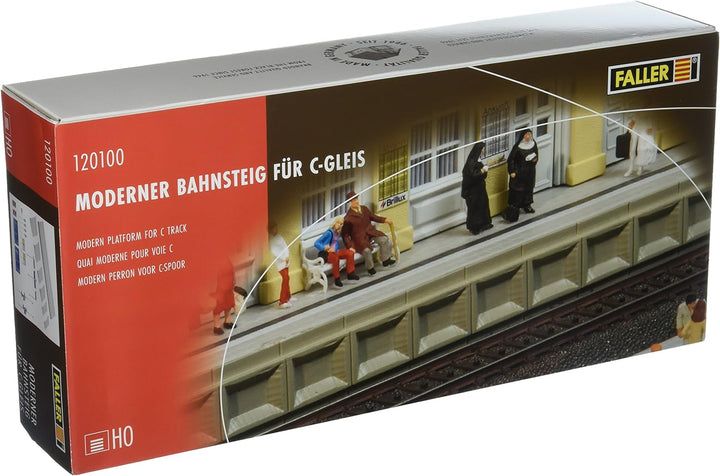 FALLER Kleinstation Zindelstein Modellbausatz mit 86 Einzelteilen 202 x 102 x 75 mm I Modelleisenbah