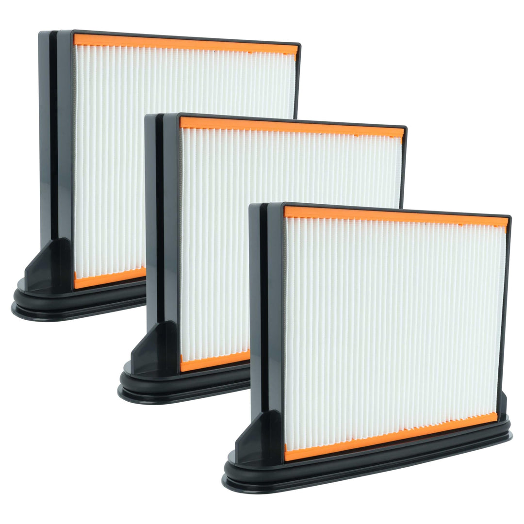 vhbw 3x Flachfaltenfilter F8 kompatibel mit Hitachi Hikoki RP350YDM, RP350YDH, RP250YDM Industriesta
