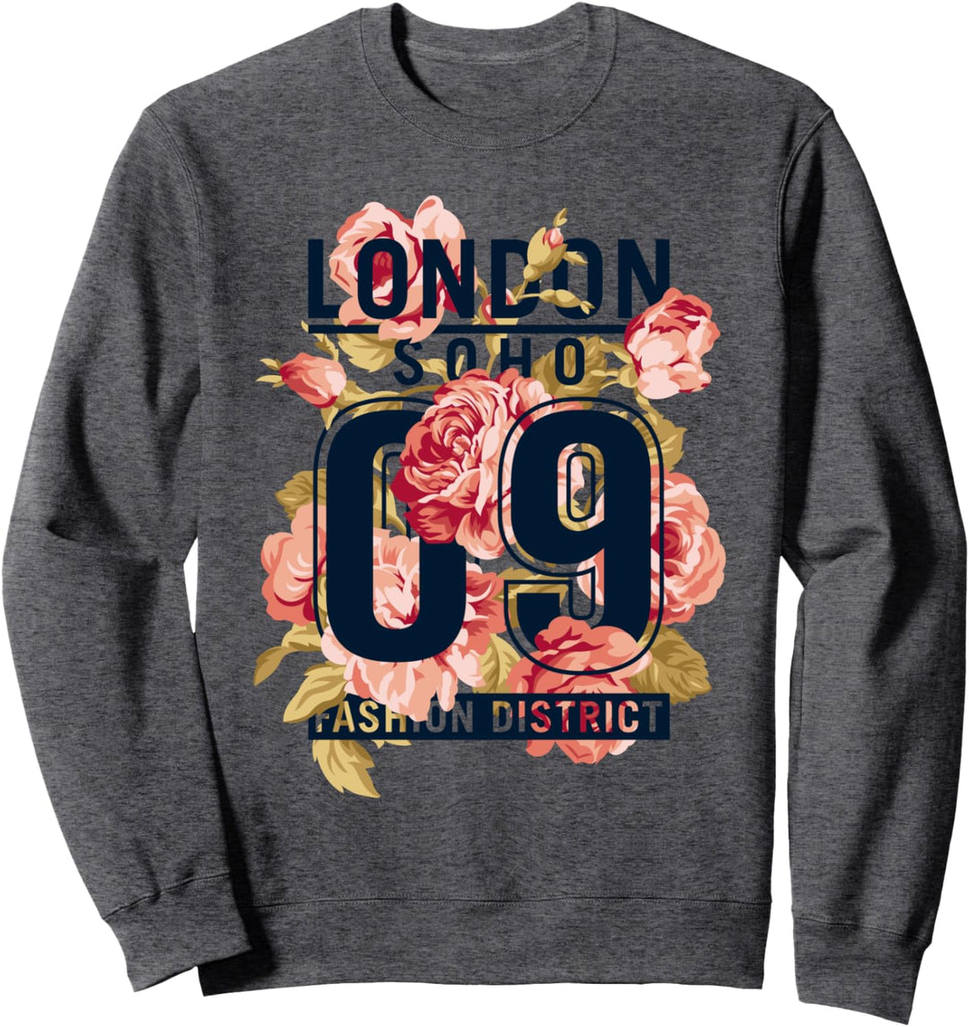 Cool Floral London Soho Graphic Tee Shirts, I Love London Sweatshirt