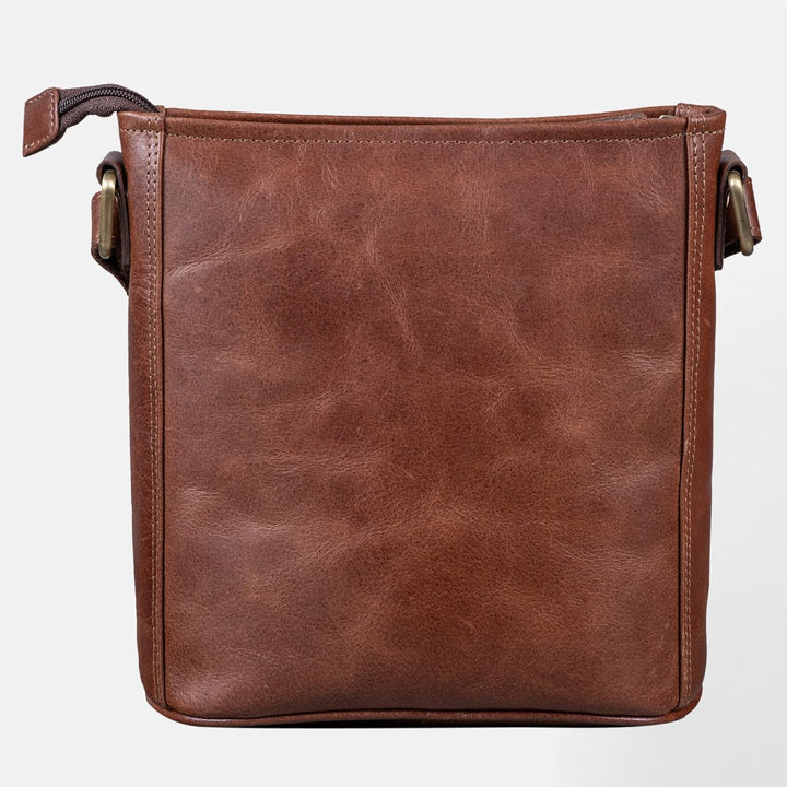 LEABAGS Leder Handtasche Damen I Premium Echtleder Umhängetasche I Schultertasche I Damentasche I Tr