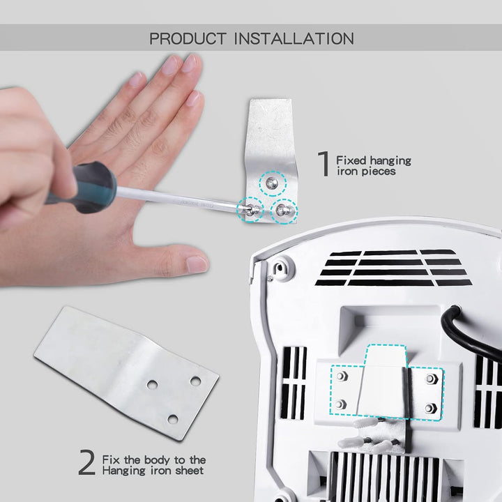 modunful Automatischer Handtrockner Elektrischer Wandmontage Infrarotsensor Händetrockner für Badezi