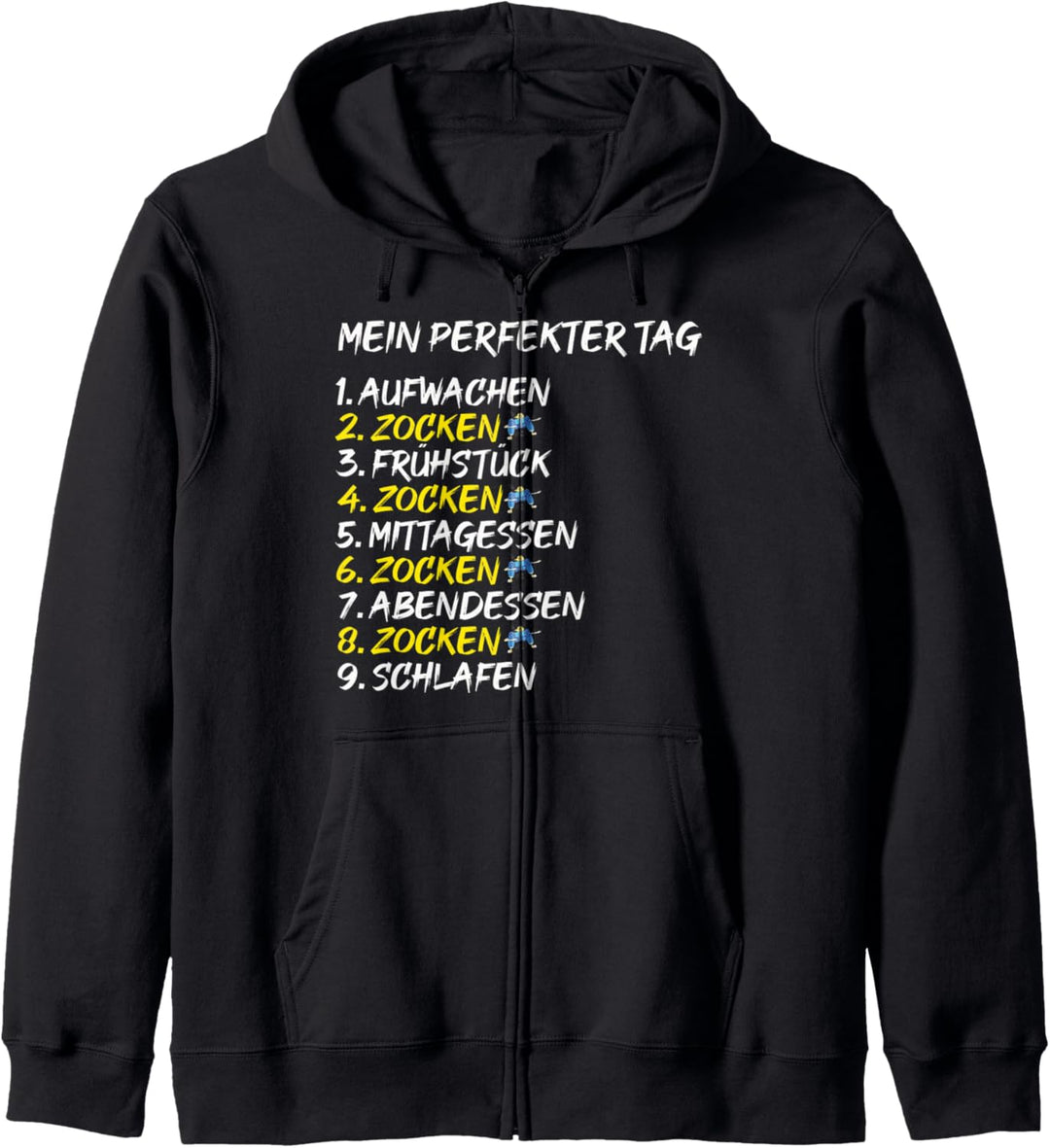 Gamer Perfekter Tag Zocken Shirt Videospiele Zocker Geschenk Kapuzenjacke
