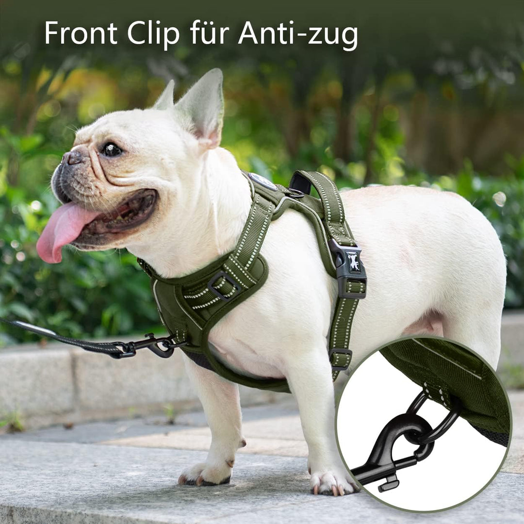 PoyPet Keine Pull Hundegeschirr, Reflektierendes Hundegeschirr für Hunde ohne Choke, Verstellbare, w