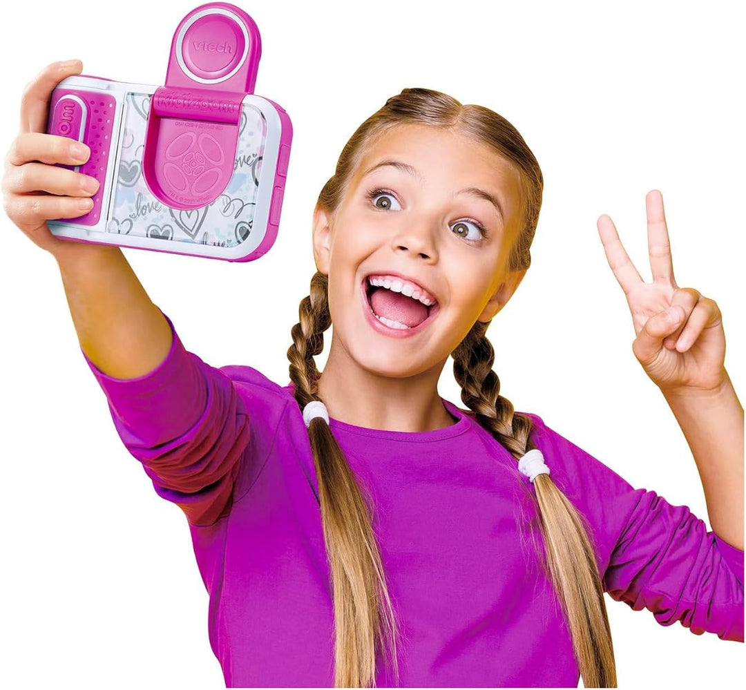 VTech Kidizoom Printcam Rosa, Kamera für Kinder mit 40+ Spezialeffekten, Sofortkamera für Kinder, Th