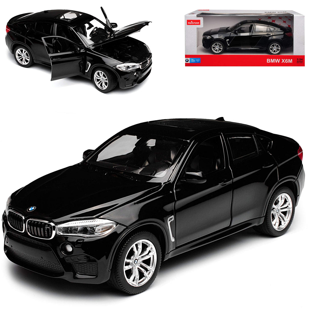B-M-W X6 M F16 SUV Schwarz 2. Generation Ab 2014 1/24 Rastar Modell Auto mit individiuellem Wunschke