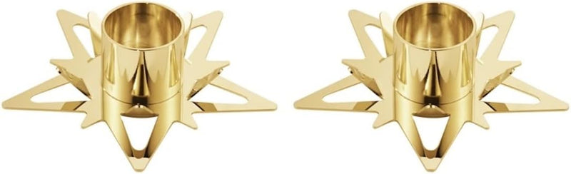 Georg Jensen Classic Christmas Star Taper Candleholder von Flemming Eskildsen Spitzkerzenhalter Ster