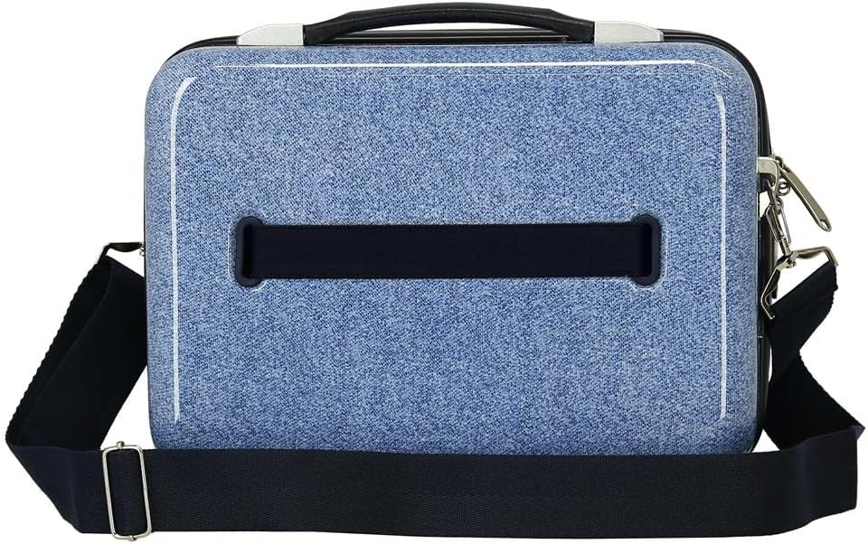 Disney Minnie Make it Rain Bows Verstellbarer Kulturbeutel mit Schultertasche, Blau, 29 x 21 x 15 cm