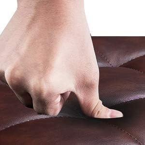 GIANTEX Sitzhocker mit Stauraum, Sitzwürfel Sitzbox auS PU, Sitztruhe Sitzcube Aufbewahrungsbox Fuss