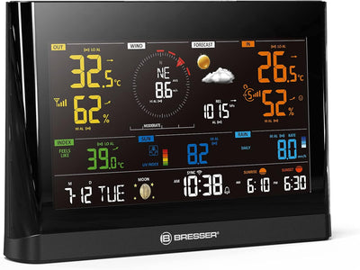 Bresser zusätzliche Basisstation für 7003300 WLAN Comfort Wettercenter Funk Wetterstation mit Farbdi