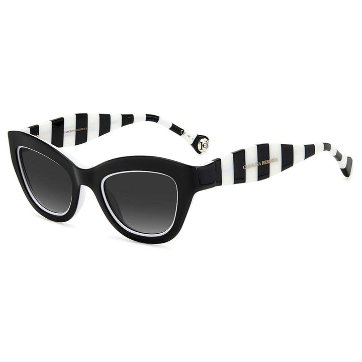 Carolina Herrera Unisex Sonnenbrille 51 80s/9o Schwarz Weiss, 51 80s/9o Schwarz Weiss