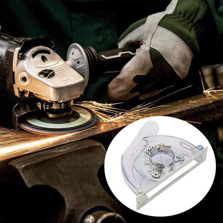 Steinschnitt Staubschutz, Schleifabdeckung aus PC und Metall für 100/125 / 150mm Winkelschleifer und