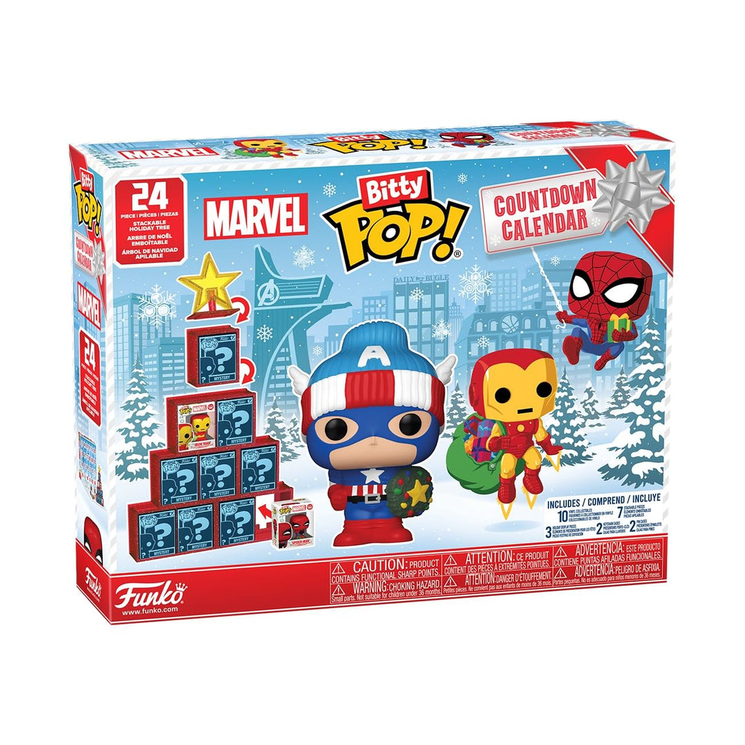 Funko Bitty Pop! Countdown Calendar: Marvel Comics- Adventskalender - 24 Tage der Überraschung - Vin