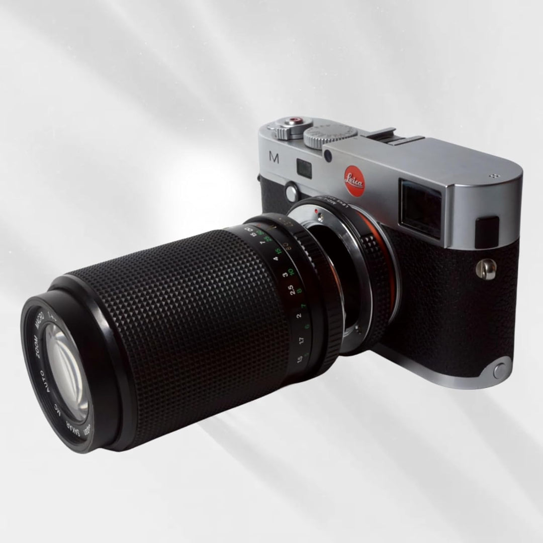 PHOLSY Objektivadapter mit 6-Bit Coding Kompatibel mit Minolta Rokkor MD/MC/SR Objektivs und Leica M