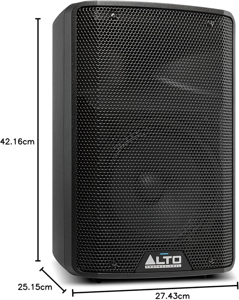 Alto Professional TX308 – 350W aktiver PA-Lautsprecher mit 8" Tieftöner für mobile DJs und Musiker,