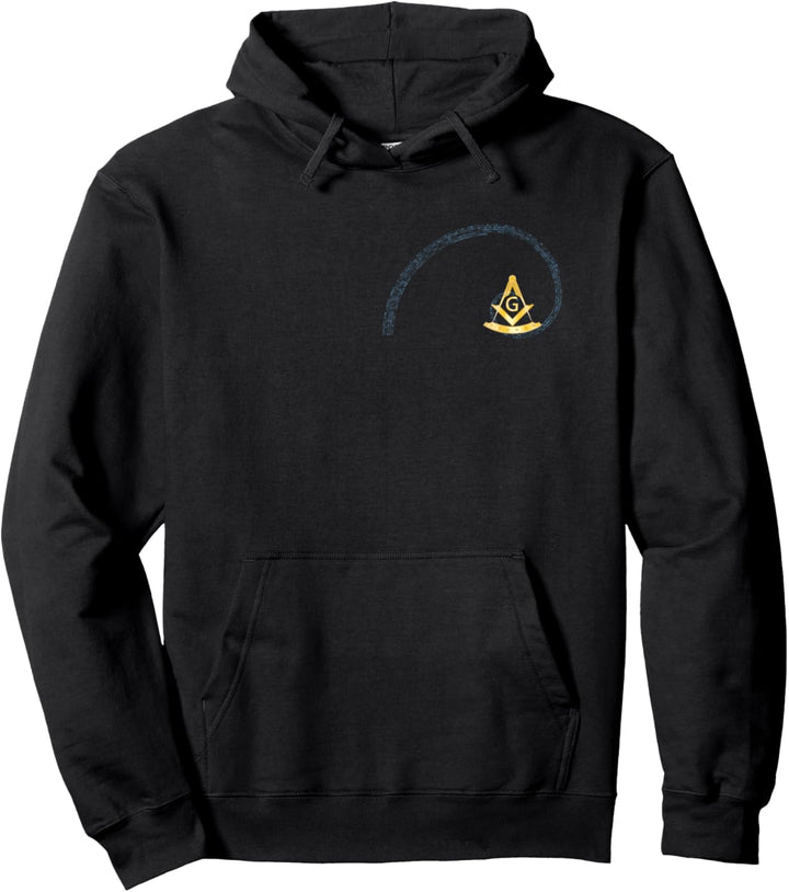 Freimaurer Geschenk Quadrat & Kompass Fibonacci Spirale Pullover Hoodie