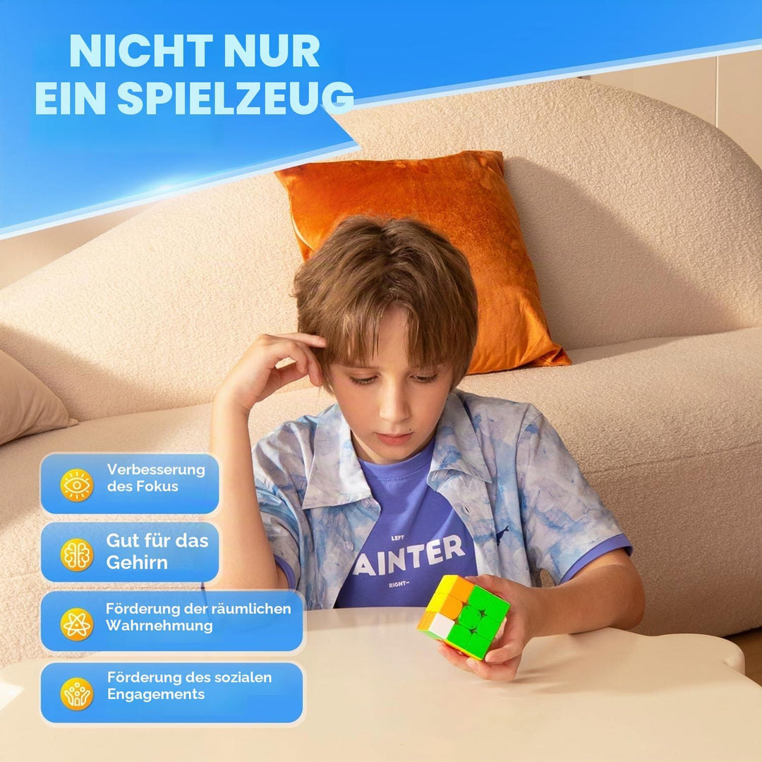 GAN 356 M, 3x3 Magnetischer Speedcube stickerlos Gans 356 M Zauberwürfel (Lite-Version 2020)