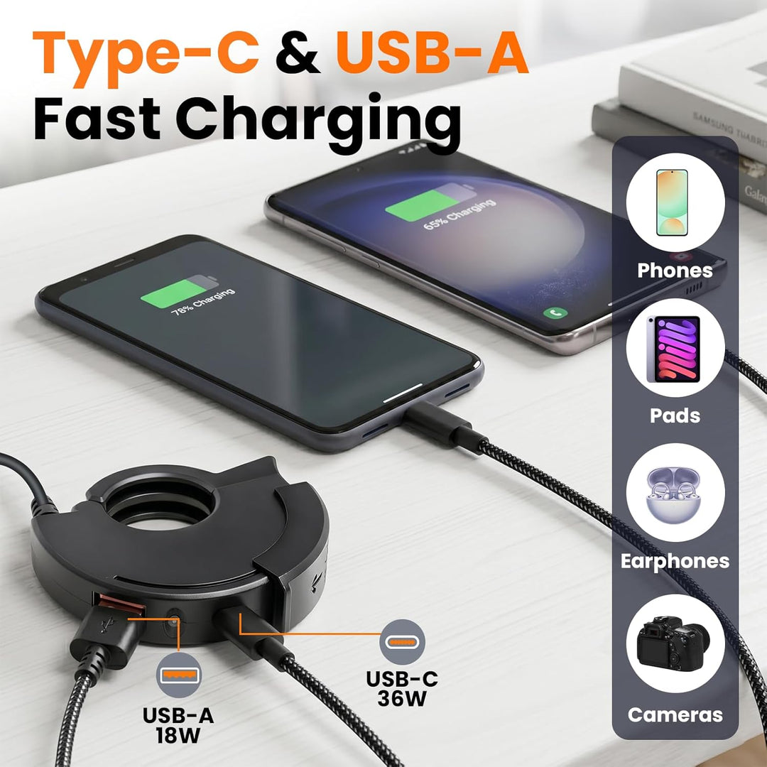 RUIZHI 48W Motorrad USB Ladegerät 12V Wasserdicht USB C Motorrad Steckdose QC3.0 USB-A und PD Type-C