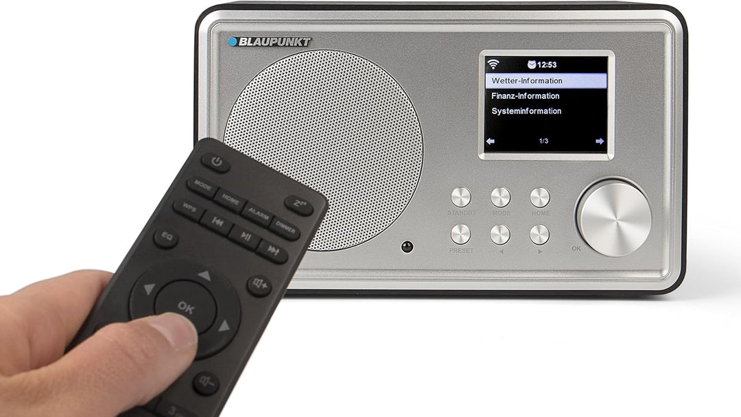 Blaupunkt IR 20 Internetradio, Digital Radio, Farbdisplay, Aux In, Wecker, schwarz Internet Radio 20