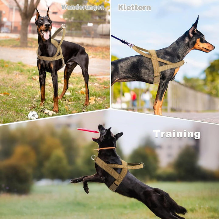 Hundegeschirr, Anti-Zug Geschirr Reflektierende Hundegeschirr für Mittlere Grosse Hunde, Verstellbar