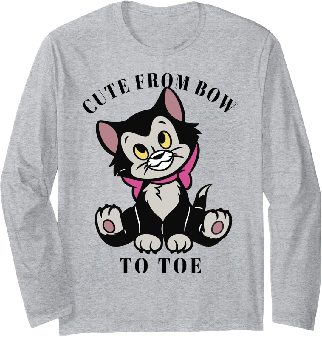 Disney Pinocchio Figaro Cute From Bow To Toe Langarmshirt
