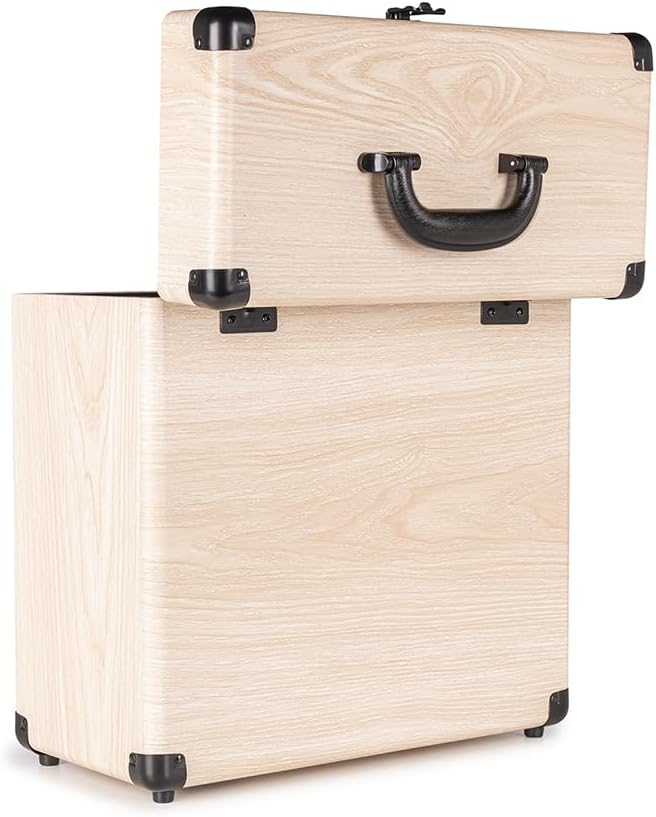 Audizio RC32 - Robuster Koffer für Schallplatten Aufbewahrung - Design Vinyl Holder - Plattenkoffer