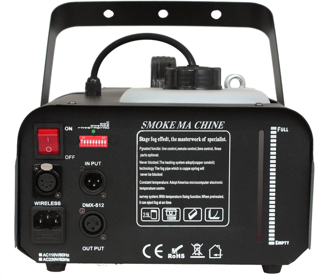 Ibiza - LSM1200PRO - Professionelle 1200W Nebelmaschine programmierbar mit DMX und Fernsteuerung - S