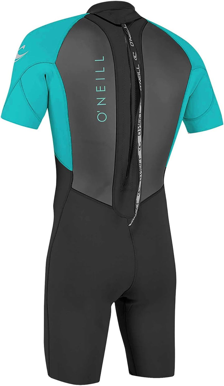 O'Neill Jugend Reactor-2 2mm Back Zip Spring Neoprenanzug 6 Black/Light Aqua, 6 Black/Light Aqua