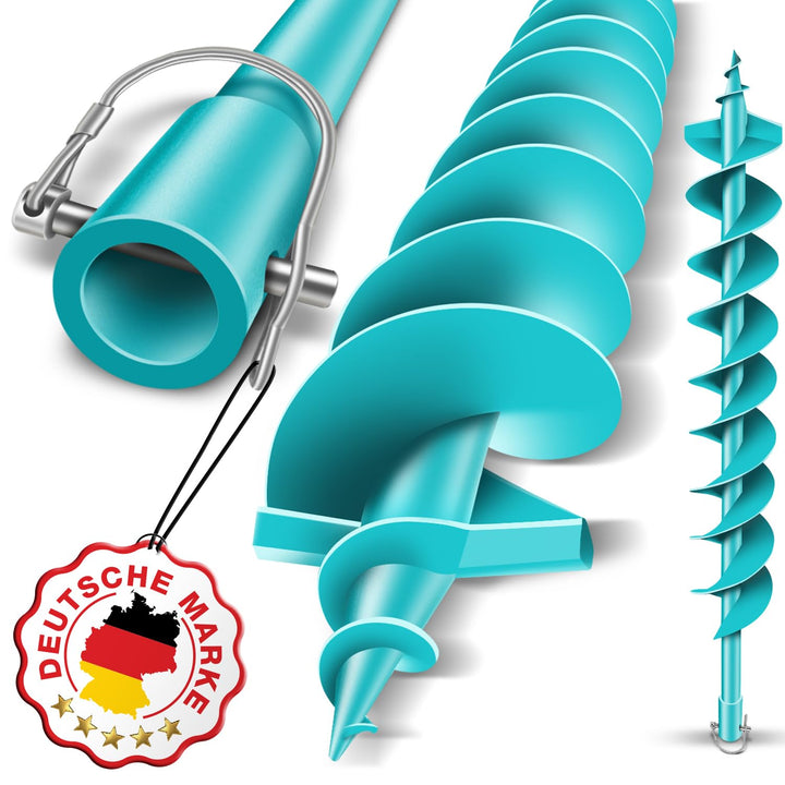 BRUNNENTAL ® Erdbohrer 120mm - Ideal Für Aushubarbeiten - Handerdbohrer - einfache Bedienung Robuste