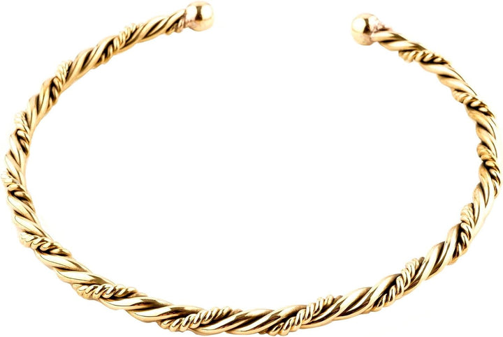 Windalf Wikinger Männer Torques ARTOK 15.5 cm Halsreif Handarbeit Hochwertige Bronze