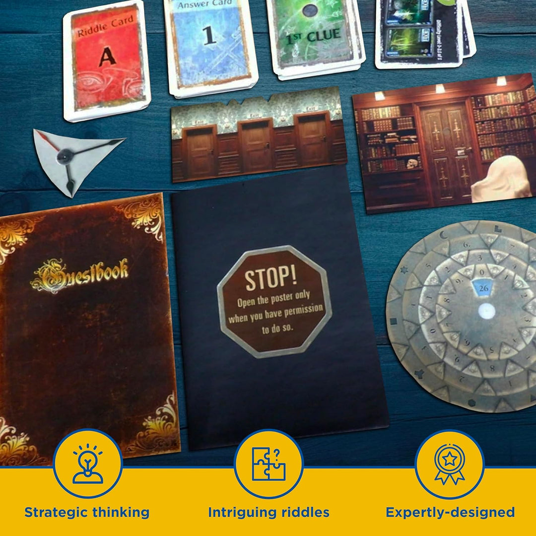 Thames & Kosmos - EXIT: The Sinister Mansion - Level: 3/5 - Unique Escape Room Game - 1-4 Players -