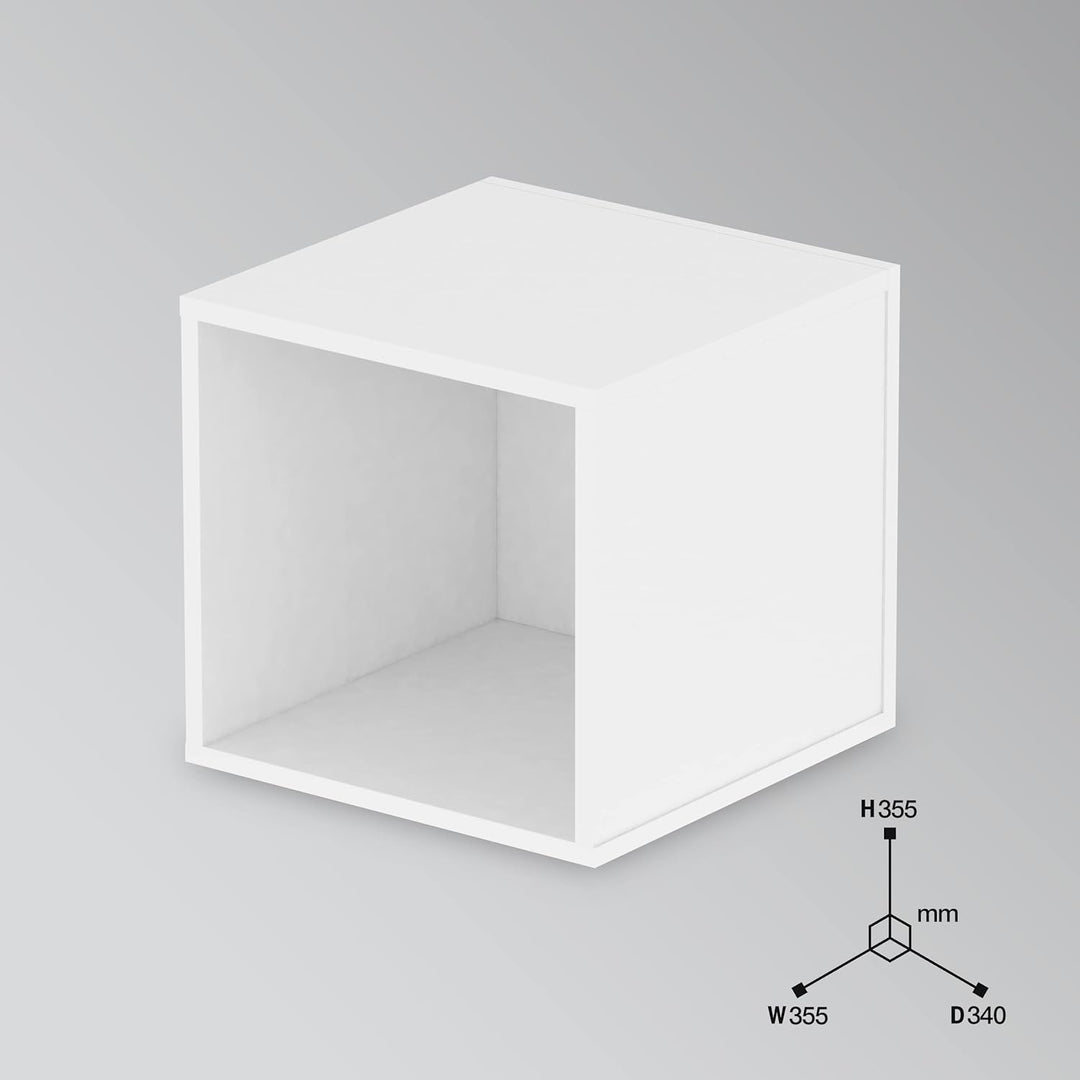 Glorious Record Box white 110 - bis zu 110 Platten im 12''-Format, problemlos stapelbar, optisch abg