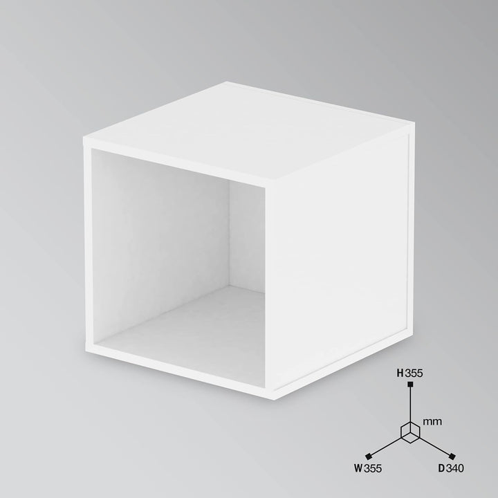 Glorious Record Box white 110 - bis zu 110 Platten im 12''-Format, problemlos stapelbar, optisch abg