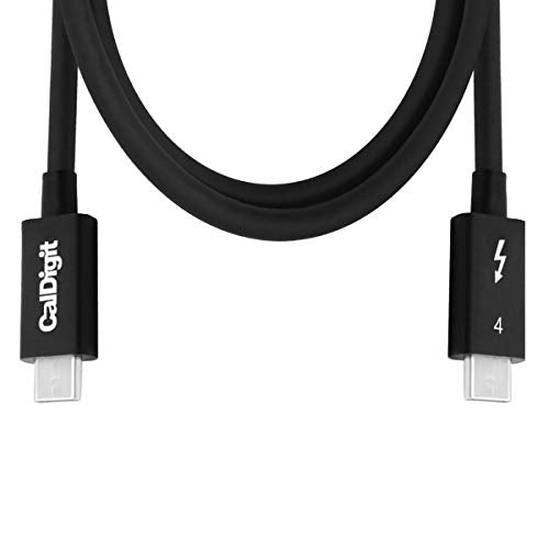 CalDigit [Intel zertifiziert] Thunderbolt 4 / USB 4 Kabel - 40Gbps 100W Aufladung, Kompatibel mit Th