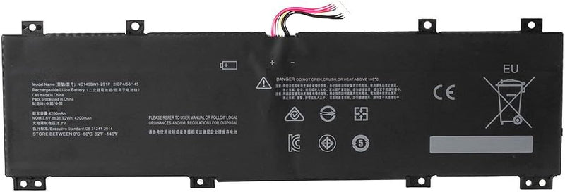 7XINbox 7.6V 31.92Wh 4200mAh NC140BW1-2S1P Ersatz Akku Batterie für Lenovo IdeaPad 100S-14IBR 14" Se