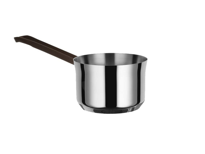 Alessi edo Stielkasserolle mit langem Griff, Ø 14, Stahl, braun Ø 14 Stahl, Braun, Ø 14 Stahl, Braun