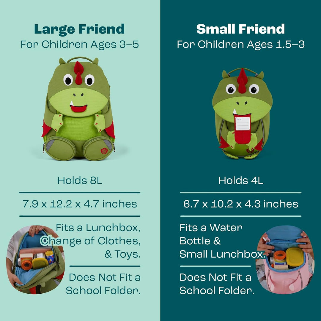 Affenzahn Kinderrucksack Kleiner Freund | Ergonomischer Kindergarten-Rucksack für Kinder von 1 bis 3