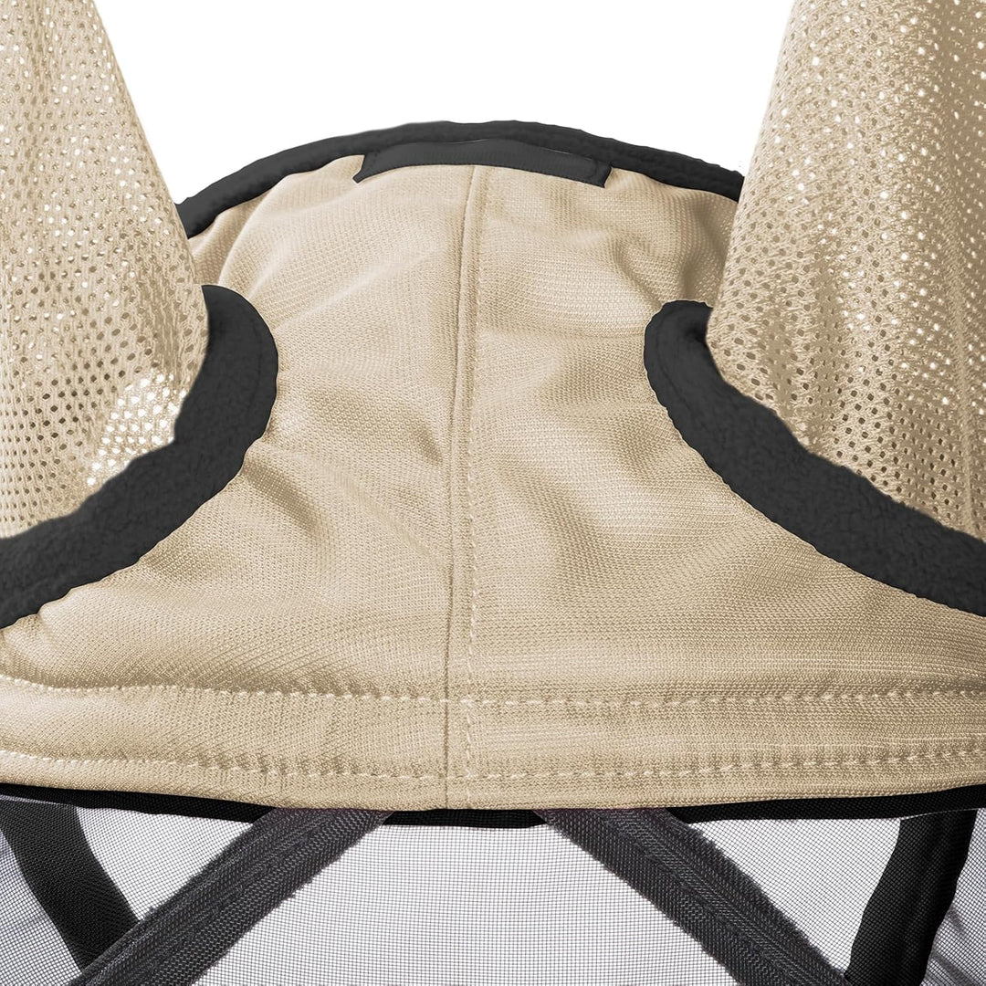 Harrison Howard CareMaster Pro Leuchtendes Pferde Fliegenmaske Standard mit UV-Schutzohren für Pferd