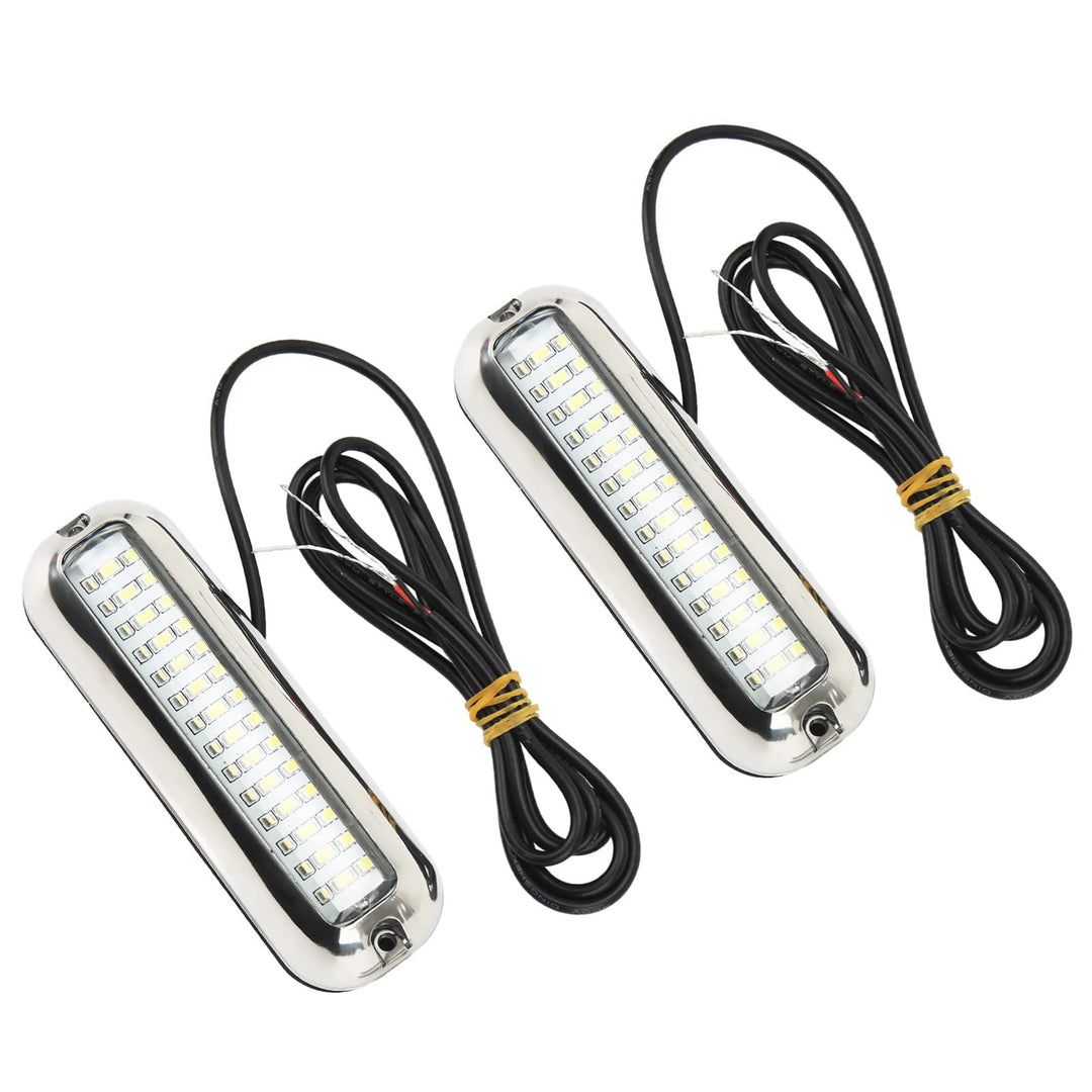 CHICIRIS Marine-LED-Leuchten, 1500LM 42 LEDs Unterwasser-LED-Bootslicht IP68 Wasserdichte Ablassschr