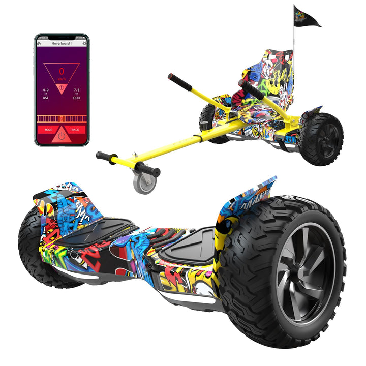 RCB Hoverboards SUV mit Sitz Hoverboards Off-Road, App-fähige Bluetooth Hoverboards, 8,5 '' Hummer +