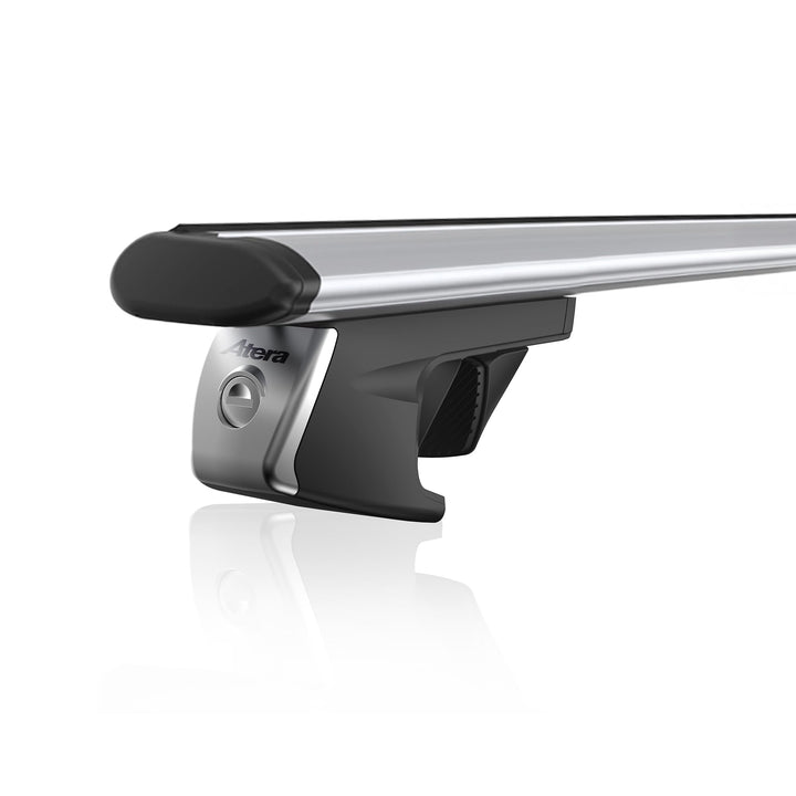 Atera 048 237 Signo RT Aluminium Grundträger mit Dachreling für Fahrzeuge, Silber, 137mm