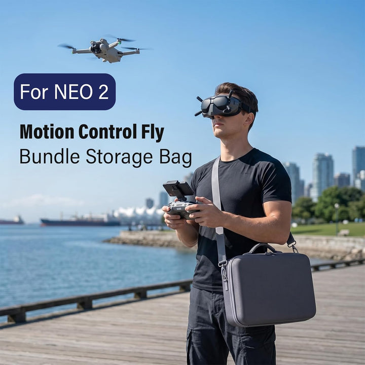 Neo 2 Tasche, Tragetasche für DJI NEO 2 Tragbar PU Aufbewahrungstasche | für Goggles N3, RC Motion 3