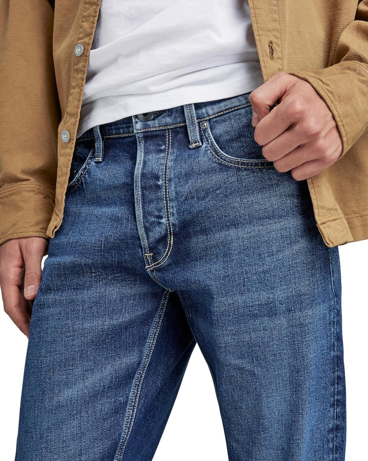 G-Star Herren Mosa Straight Jeans 26W / 30L Blau (Faded Atlantic Ocean D23692-c052-g119), 26W / 30L