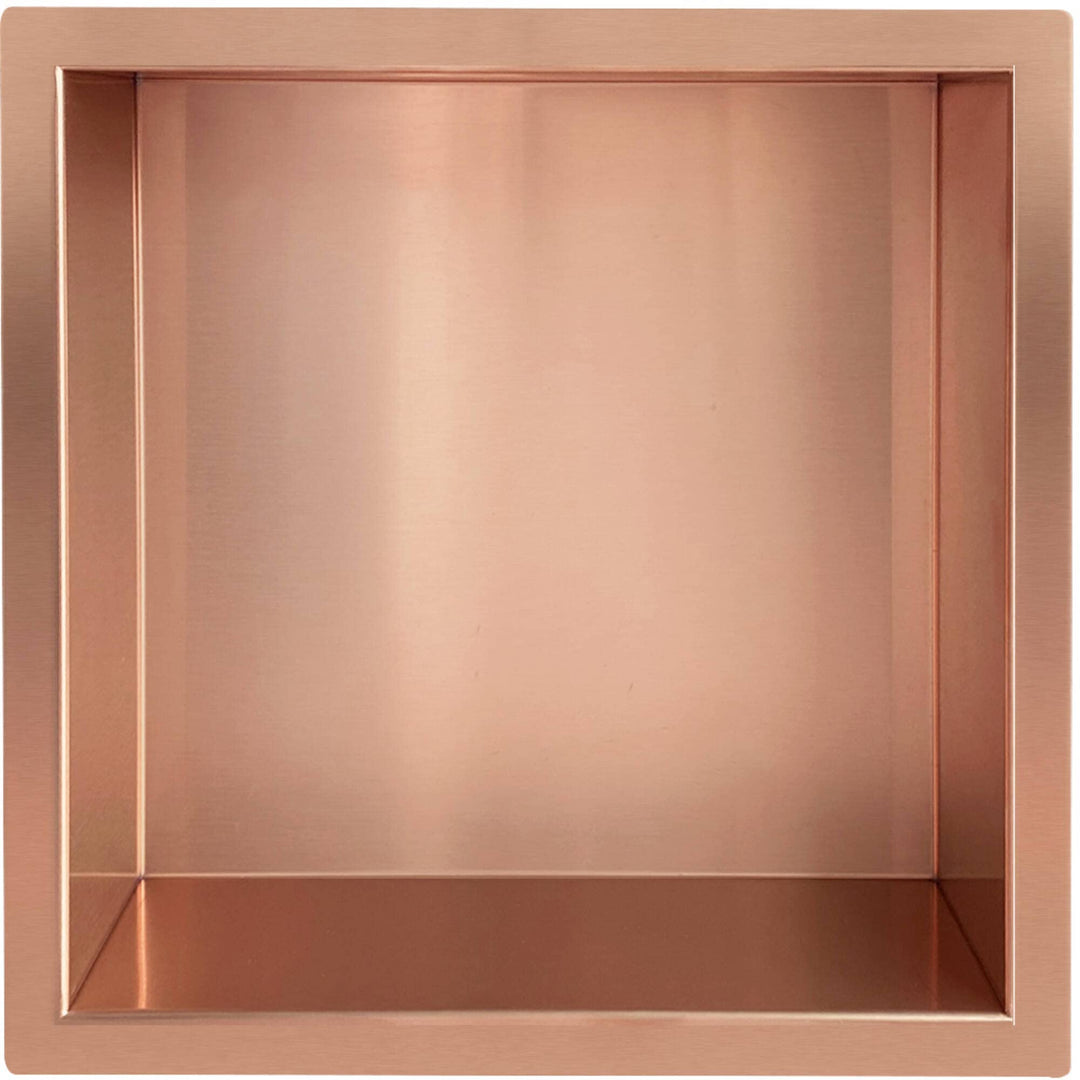 Saqu Shine Einbaunische 30x30x7 cm Gebürstetes Kupfer Kupfer 30x7 cm, Kupfer 30x7 cm