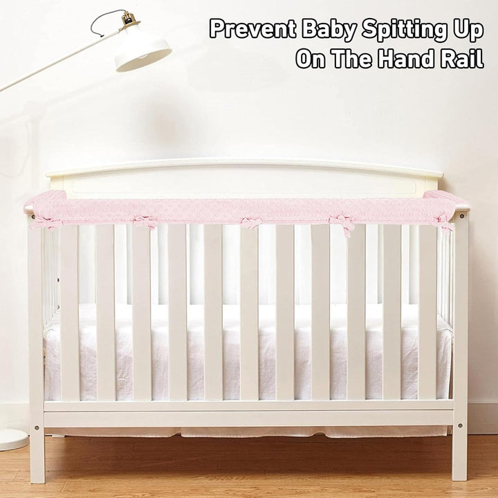 IULONEE 3pcs Baby Bed Rail Cover Protector Set Kinderbett Kantenschutz 128x18cm/68x18cm Bettkantensc