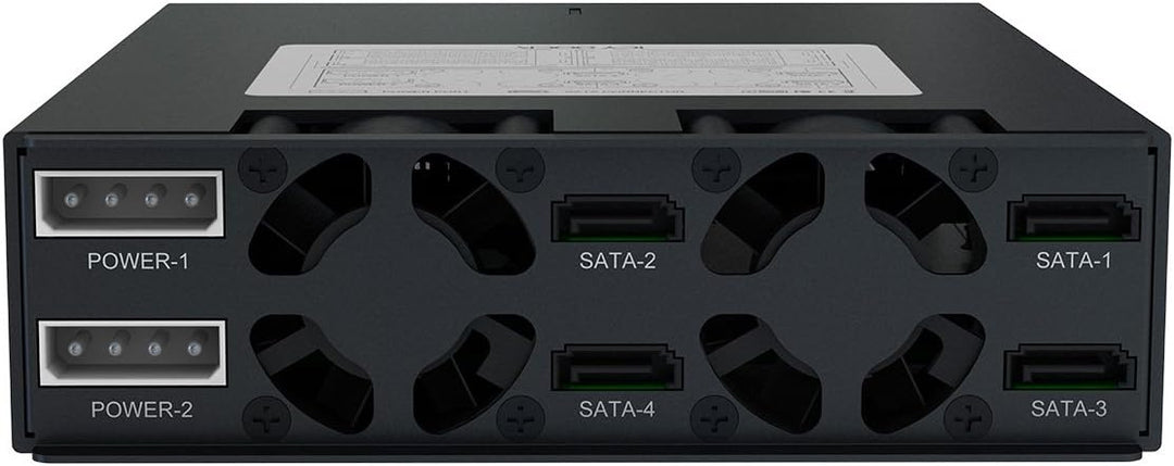 ICY DOCK Wechselrahmen für 4X 2,5 Zoll (6,4cm) SATA/SAS SSD/HDD in 1x 5,25 Zoll (13,3cm) - Vollmetal