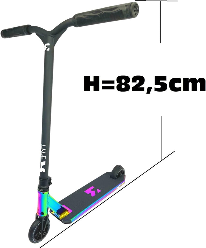 Root Industries R-Type Stunt-Scooter H= 82,5mm Park-/Trick-/Tretroller + Fantic26 Sticker Rainbow Ne