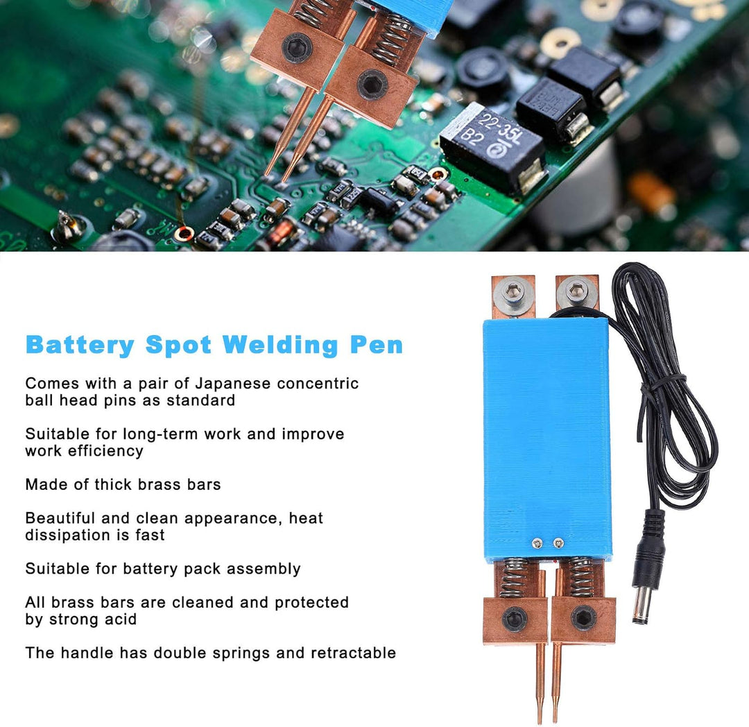 DIY Punktschweissstift, W01 Blue Batterie Punktschweissstift Handheld Automatic Trigger Weld Pen
