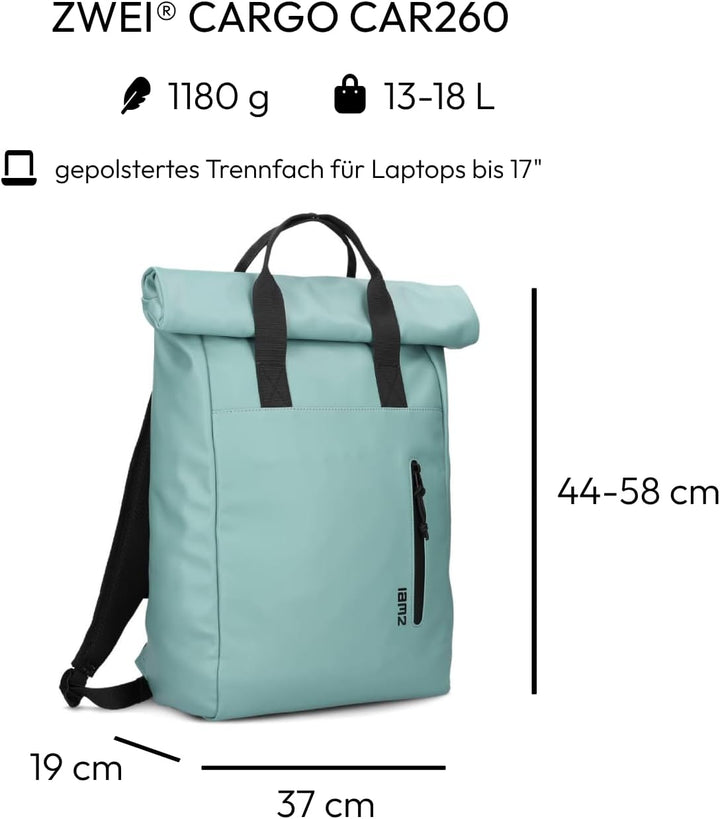 Zwei CARGO Rucksack CAR260 ocean, Ocean